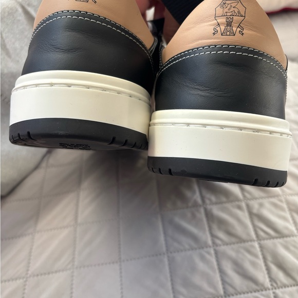 Brunello Cucinelli Black and Cream Sneakers - Picture 4 of 10